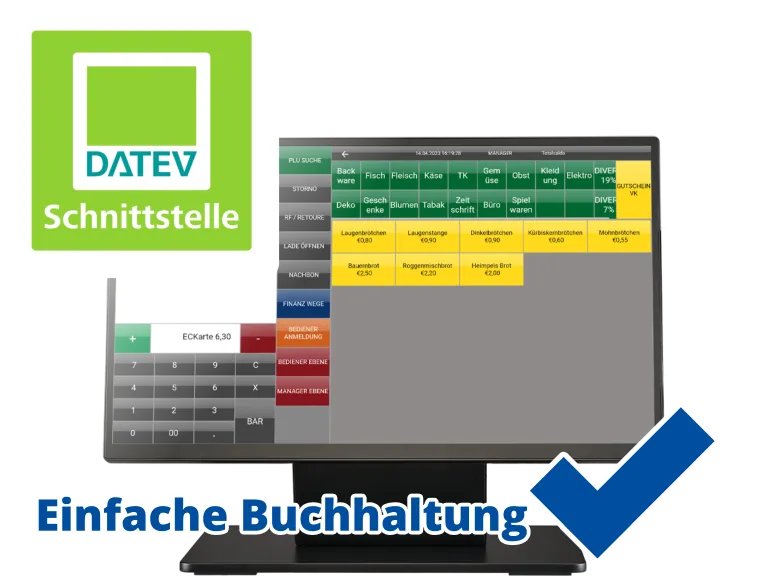 Kassensystem DATEV Schnittstelle Steuerberater